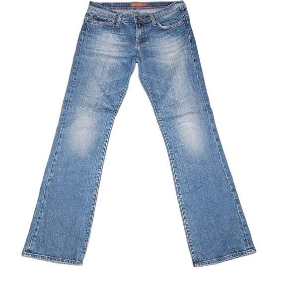 Vigoss Jeans Size 11 Distressed  Wash Fade Mid Rise Womens Denim - Picture 1 of 3